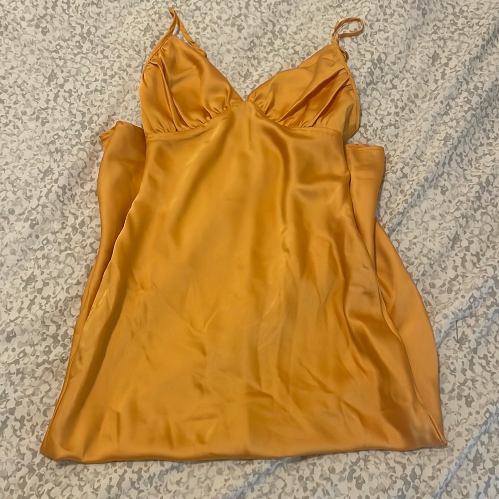 abercrombie satin midi dress